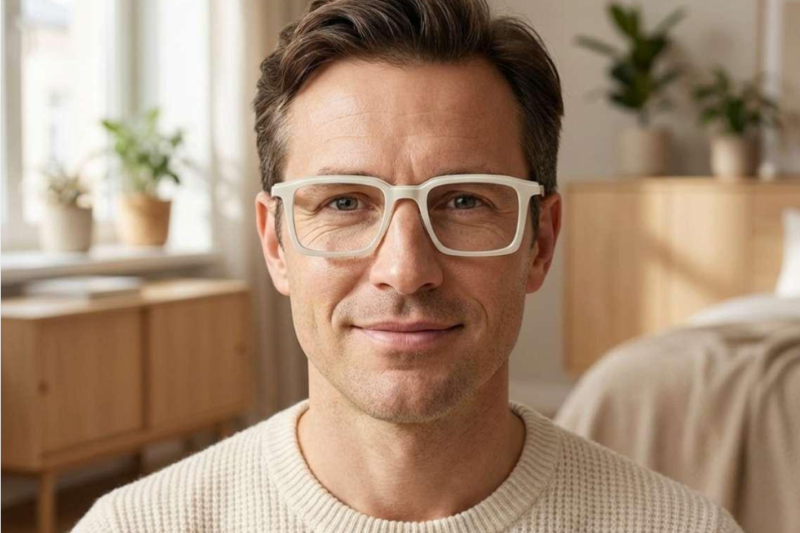 White Glasses Frames for Men: Stylish Picks for Every Face Shape